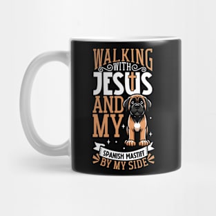 Jesus and dog - Mastín Español Mug